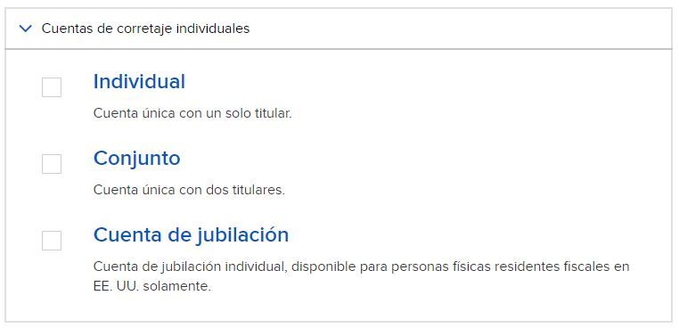 Interactive brokers tipo de cuentas