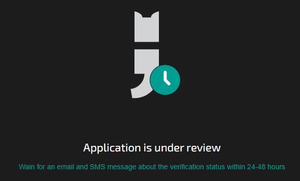 Blackcatcard mensaje de verificación